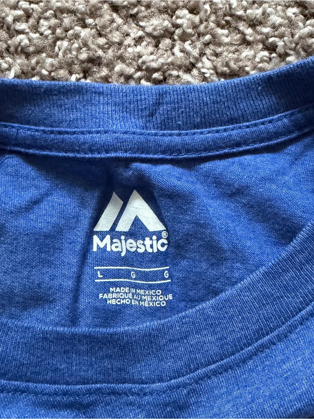 Majestic Chicago Cubs Baseball Graphic T Shirt Size L - Picture 3 of 5